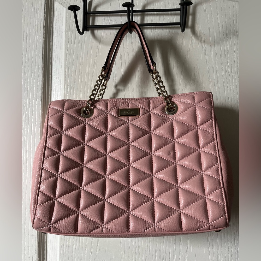 Kate Spade Blush Quilted Shoulder Bag